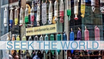 The World’s First Condom Speciality Shop in Amsterdam, Netherlands.