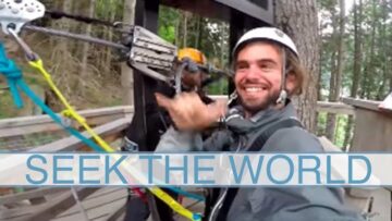 Whizzing Down the Worlds Steepest Zipline